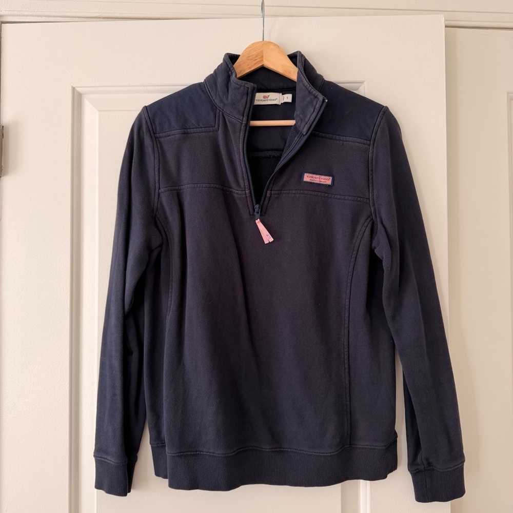 Vineyard Vines Navy Quarter-Zip Pullover